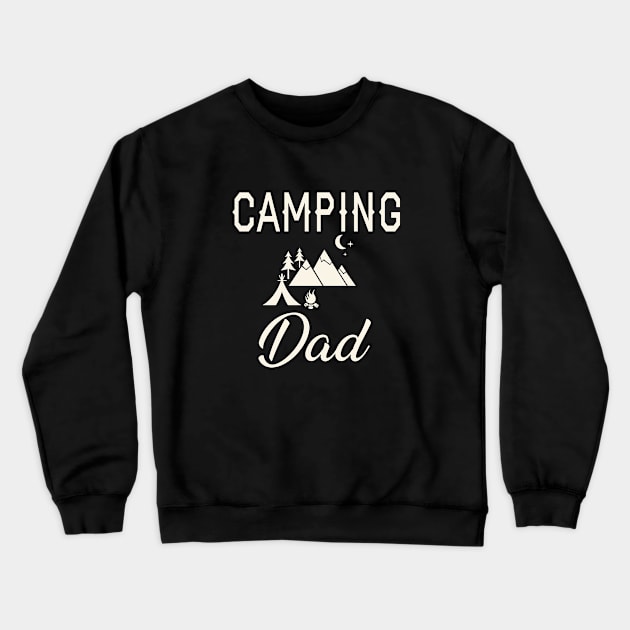 Camping Dad Crewneck Sweatshirt by KC Happy Shop